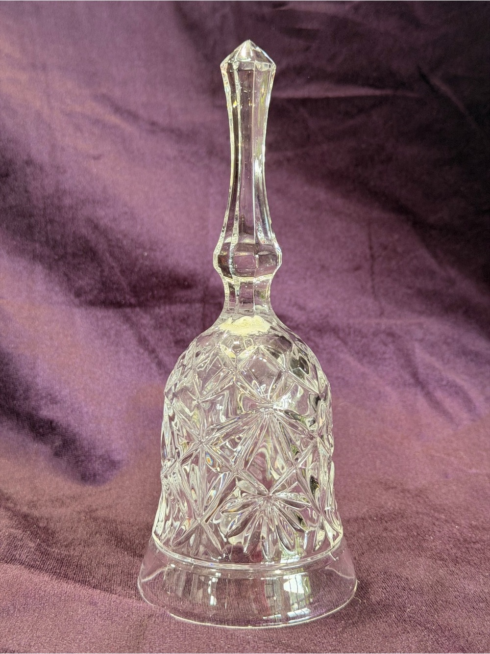Vintage Capri Cut Crystal Dinner Bell - Home Art Accent